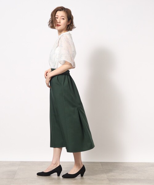grove(グローブ)の「◆シアードビープリントブラウス(シャツ/ブラウス・レディース・ホワイト系3/ブルー系その他2/チャコール・01/02/05/04/03)」の19枚目の写真