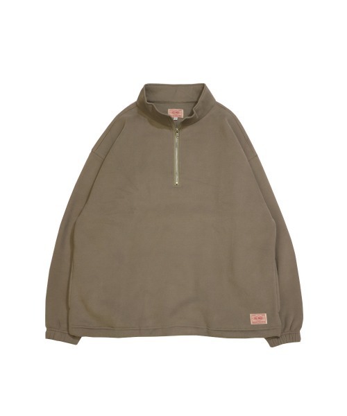 BIG MIKE（ビッグマイク）の「BIG MIKE ビッグマイク/ 裏起毛 スタンドカラー ハーフジップスウェット リラックスシルエット サイドポケット ユニセックス // 102338000（スウェット・メンズ・ブラック/オリーブ/ベージュ・MEDIUM/LARGE/X-LARGE）」の13枚目の写真