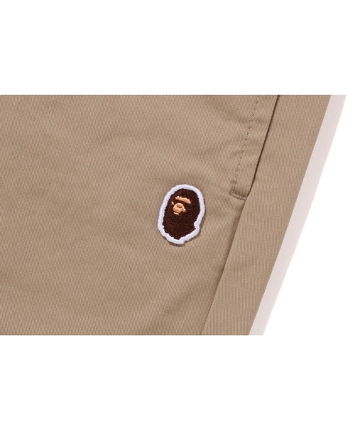A BATHING APE（アベイシングエイプ）の「BATHING APE TUCK CHINO PANTS（チノパンツ・キッズ・ベージュ/チャコール・110/130/100/140/120）」の6枚目の写真