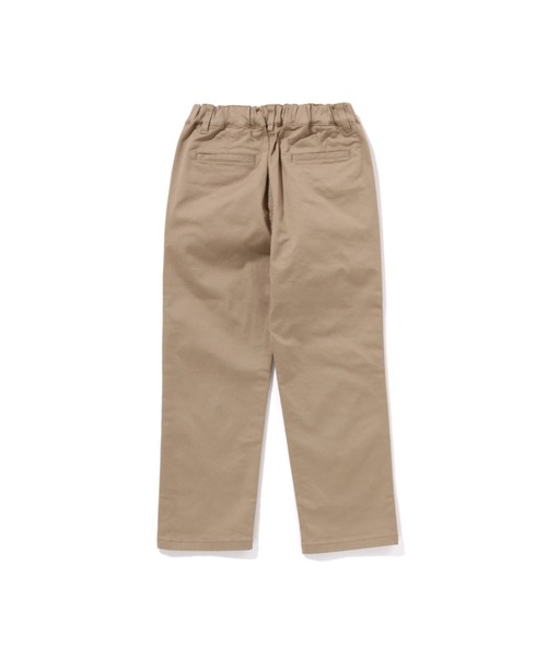 A BATHING APE（アベイシングエイプ）の「BATHING APE TUCK CHINO PANTS（チノパンツ・キッズ・ベージュ/チャコール・110/130/100/140/120）」の4枚目の写真