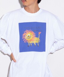 GLOSTER | イラストレーター【ogwillust/オガワナツミ】コラボロンT vol2［the king of beasts］(Tシャツ/カットソー)