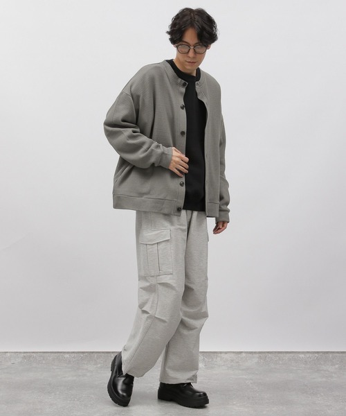 LAKOLE(ラコレ)の「裏起毛ワッフルカーデ / 969958(Tシャツ/カットソー・メンズ・グレー/ブルー/イエロー/グリーン・X-LARGE/MEDIUM/LARGE)」の14枚目の写真