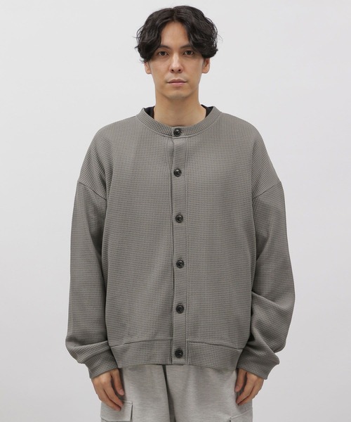 LAKOLE(ラコレ)の「裏起毛ワッフルカーデ / 969958(Tシャツ/カットソー・メンズ・グレー/ブルー/イエロー/グリーン・X-LARGE/MEDIUM/LARGE)」の19枚目の写真