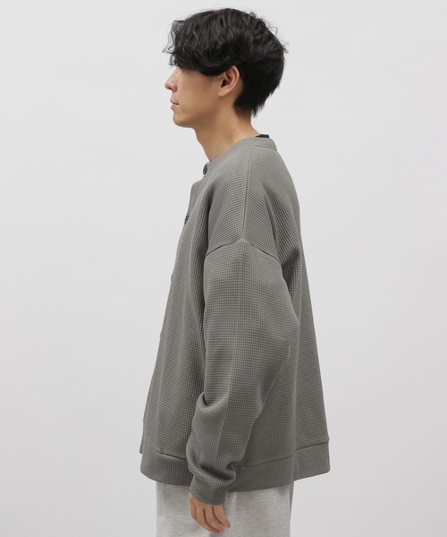 LAKOLE(ラコレ)の「裏起毛ワッフルカーデ / 969958(Tシャツ/カットソー・メンズ・グレー/ブルー/イエロー/グリーン・X-LARGE/MEDIUM/LARGE)」の20枚目の写真