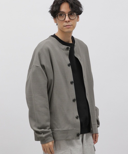 LAKOLE(ラコレ)の「裏起毛ワッフルカーデ / 969958(Tシャツ/カットソー・メンズ・グレー/ブルー/イエロー/グリーン・X-LARGE/MEDIUM/LARGE)」の9枚目の写真