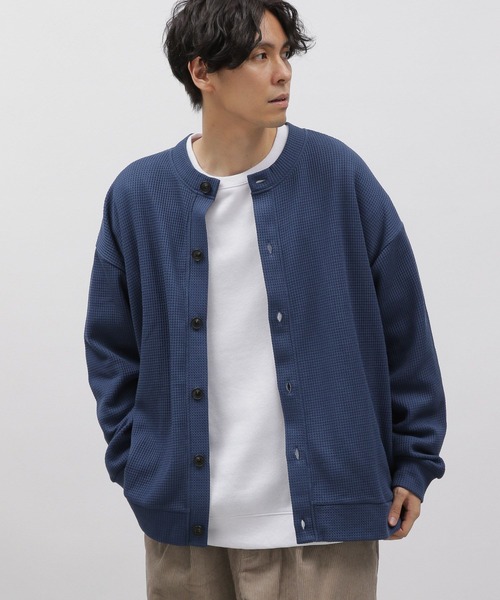 LAKOLE(ラコレ)の「裏起毛ワッフルカーデ / 969958(Tシャツ/カットソー・メンズ・グレー/ブルー/イエロー/グリーン・X-LARGE/MEDIUM/LARGE)」の11枚目の写真