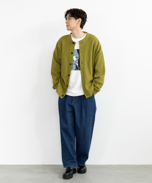 LAKOLE(ラコレ)の「裏起毛ワッフルカーデ / 969958(Tシャツ/カットソー・メンズ・グレー/ブルー/イエロー/グリーン・X-LARGE/MEDIUM/LARGE)」の8枚目の写真