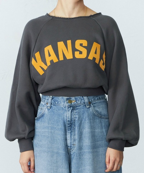 【セール】【クロップド】【親子】ラグラン 前後２WAY パフスリーブ スエット（スウェット）｜Lee（リー）