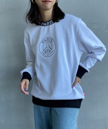 [PARIS SAINT-GERMAIN/パリ・サン＝ジェルマン] エンボスロゴ クルーネックスウェット