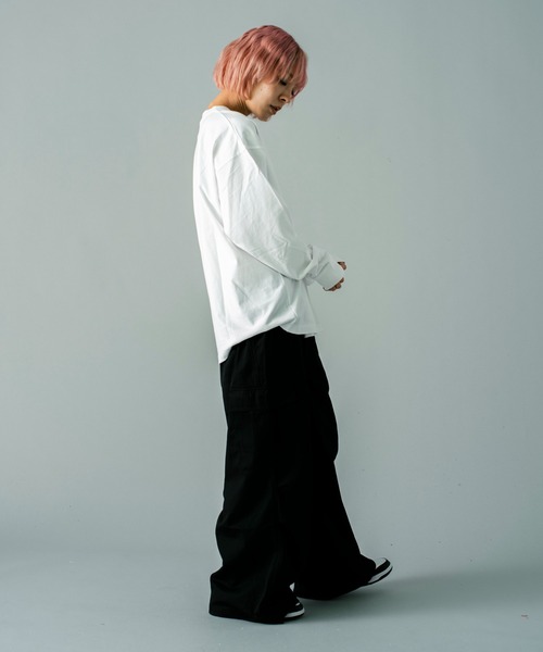 GALLIS ADDICTION（ガリスアディクション）の「GA STARTER BL BODY LOGO L/S TEE（Tシャツ/カットソー・メンズ・ホワイト/ブラック・XL/L）」の21枚目の写真