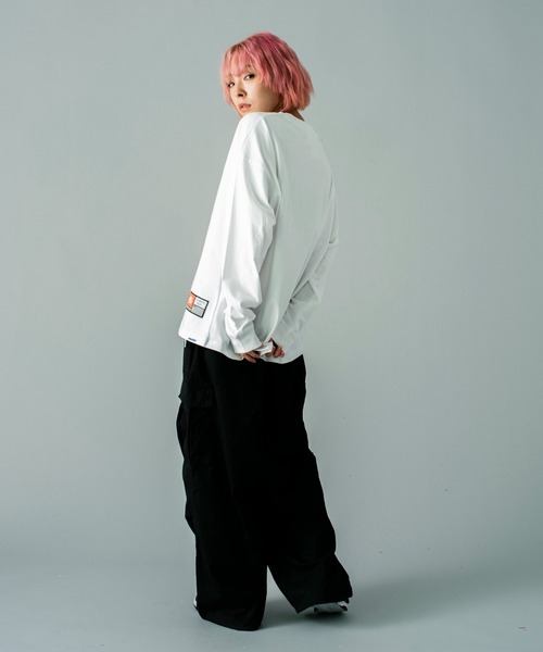 GALLIS ADDICTION（ガリスアディクション）の「GA STARTER BL BODY LOGO L/S TEE（Tシャツ/カットソー・メンズ・ホワイト/ブラック・XL/L）」の19枚目の写真