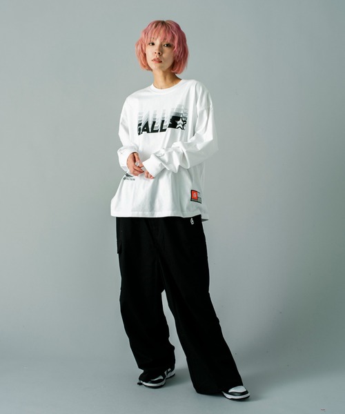 GALLIS ADDICTION（ガリスアディクション）の「GA STARTER BL BODY LOGO L/S TEE（Tシャツ/カットソー・メンズ・ホワイト/ブラック・XL/L）」の16枚目の写真