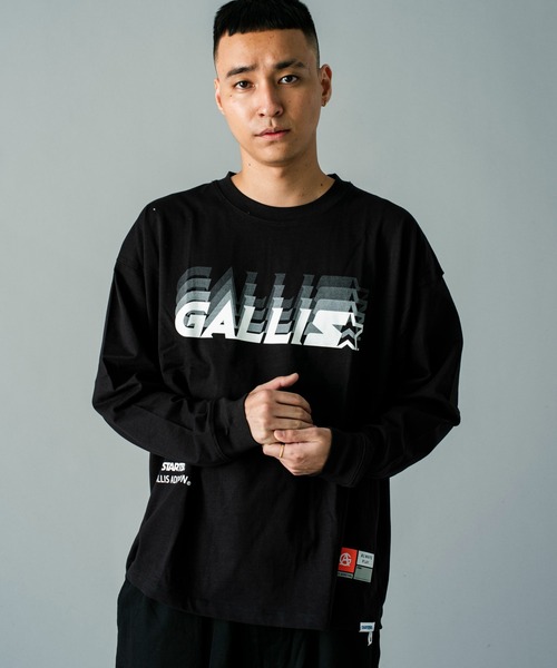 GALLIS ADDICTION（ガリスアディクション）の「GA STARTER BL BODY LOGO L/S TEE（Tシャツ/カットソー・メンズ・ホワイト/ブラック・XL/L）」の14枚目の写真