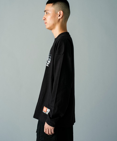 GALLIS ADDICTION（ガリスアディクション）の「GA STARTER BL BODY LOGO L/S TEE（Tシャツ/カットソー・メンズ・ホワイト/ブラック・XL/L）」の12枚目の写真