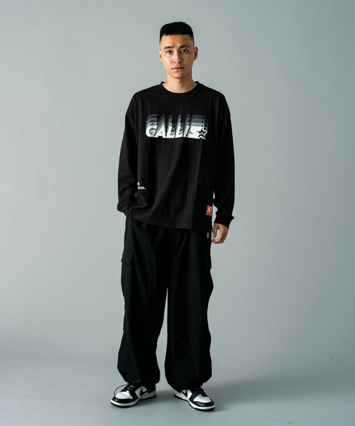 GALLIS ADDICTION（ガリスアディクション）の「GA STARTER BL BODY LOGO L/S TEE（Tシャツ/カットソー・メンズ・ホワイト/ブラック・XL/L）」の9枚目の写真