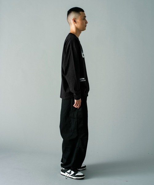 GALLIS ADDICTION（ガリスアディクション）の「GA STARTER BL BODY LOGO L/S TEE（Tシャツ/カットソー・メンズ・ホワイト/ブラック・XL/L）」の5枚目の写真