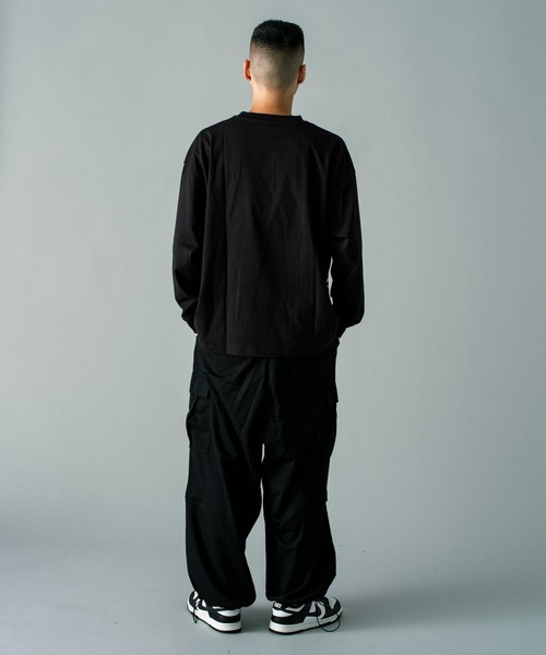 GALLIS ADDICTION（ガリスアディクション）の「GA STARTER BL BODY LOGO L/S TEE（Tシャツ/カットソー・メンズ・ホワイト/ブラック・XL/L）」の4枚目の写真