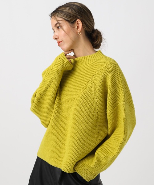 OFF-WHITE 【正規品】ニット セーターイエロー BAYFLOW（ベイフロー）の「アゼカラーニットプルオーバー