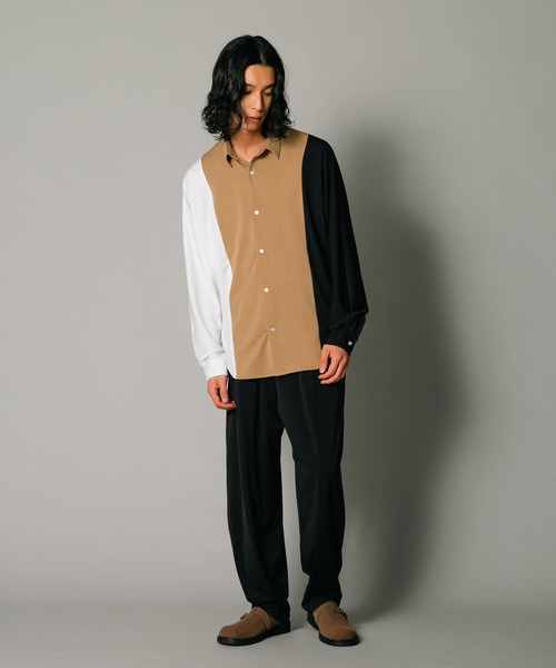 セール】【UNIIT/ユニット】縦切り替えドルマンスリーブシャツ