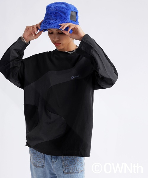 antiqua（アンティカ）の「ウェーブラインドッキングロンT（Tシャツ/カットソー・レディース・ブラック/オフホワイト・FREE）」の13枚目の写真