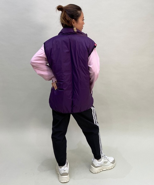 Manhattan Portage(マンハッタンポーテージ)の「Manhattan Portage/マンハッタンポーテージ ベスト NC/DWTAION REVERSIBLE VST MP-TAION02(ダウンベスト・レディース・ブラック/オリーブ・L)」の10枚目の写真