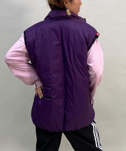 Manhattan Portage(マンハッタンポーテージ)の「Manhattan Portage/マンハッタンポーテージ ベスト NC/DWTAION REVERSIBLE VST MP-TAION02(ダウンベスト・レディース・ブラック/オリーブ・L)」の5枚目の写真