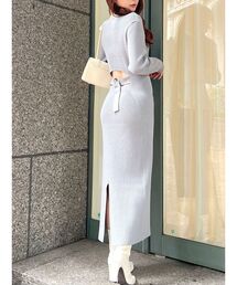 RESEXXY | バックオープン長袖ニットワンピース(ワンピース)