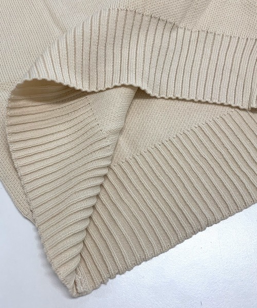 non-hedge(ノンヘッジ)の「ジップハイネックニットミニ丈ワンピース(ワンピース・レディース・アイボリー/ブラック/グレー・FREE)」の16枚目の写真