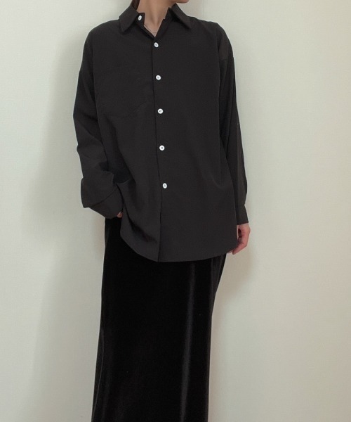 AMAIL（アマイル）の「Relax compact shirt（シャツ/ブラウス・レディース・アイボリー/ブラック・FREE）」の14枚目の写真