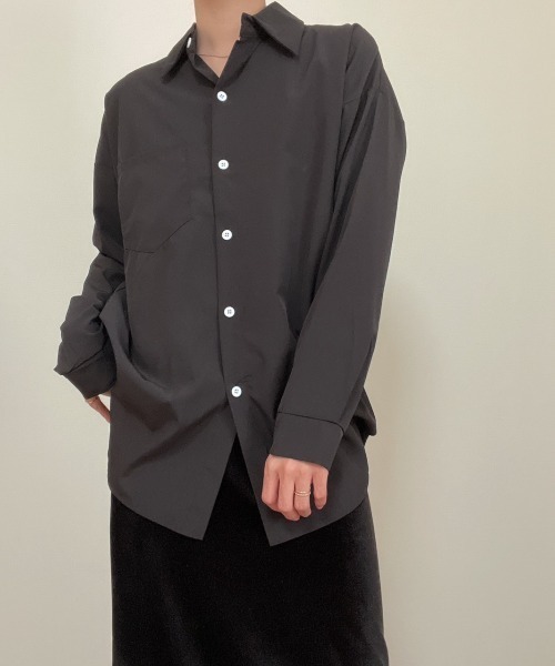 AMAIL（アマイル）の「Relax compact shirt（シャツ/ブラウス・レディース・アイボリー/ブラック・FREE）」の15枚目の写真