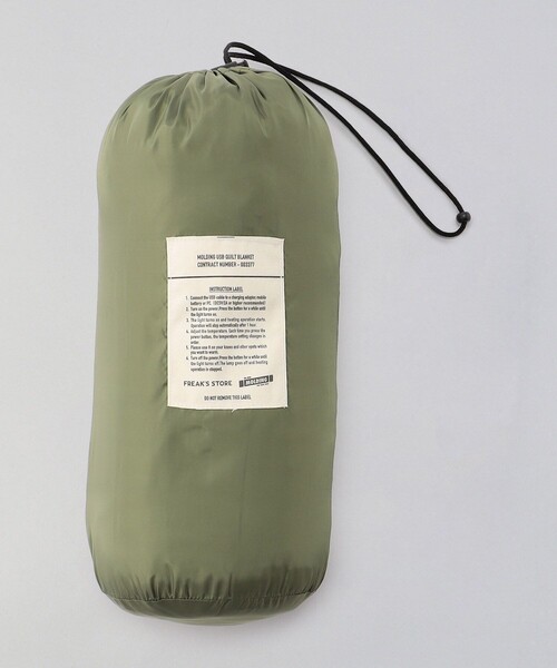 FREAK'S STORE（フリークスストア）の「洗える ヒーター内蔵USB キルティング ブランケット（ブランケット・レディース・ブラック/オリーブ/ベージュ/グレー・ONE SIZE）」の12枚目の写真