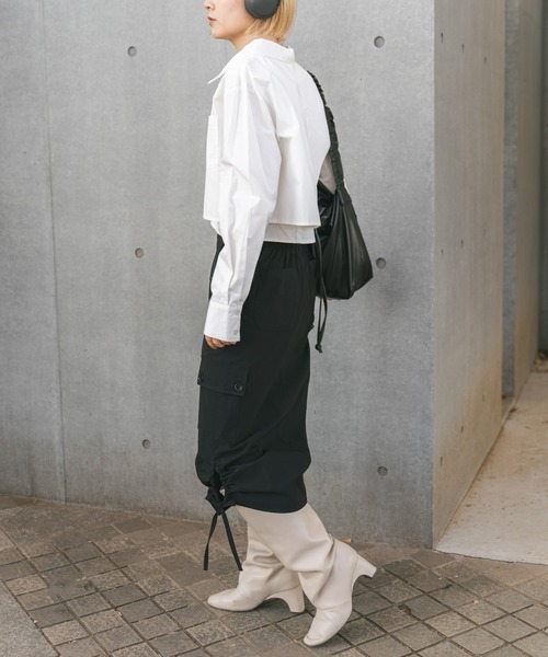 MIEL CRISHUNANT(ミエルクリシュナ)の「【 5color 】お気に入り8000人突破!3wayレイヤードシャツ(シャツ/ブラウス・レディース・ピンク/カーキ/ホワイト/アッシュグレー/サックスブルー・FREE)」の20枚目の写真