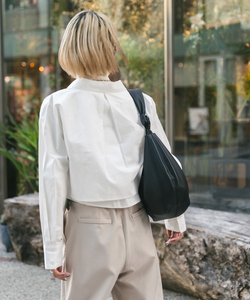 MIEL CRISHUNANT(ミエルクリシュナ)の「【 5color 】お気に入り8000人突破!3wayレイヤードシャツ(シャツ/ブラウス・レディース・ピンク/カーキ/ホワイト/アッシュグレー/サックスブルー・FREE)」の12枚目の写真