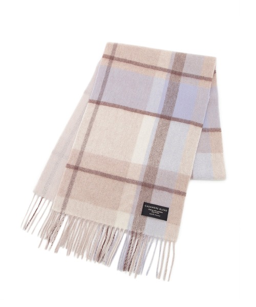 ROPE' PICNIC(ロペピクニック)の「リバーシブル/カシミヤブレンドシルケットウールストール(ストール/ショール・レディース・ベージュ/ラベンダー/サックスブルー・FREE)」の5枚目の写真