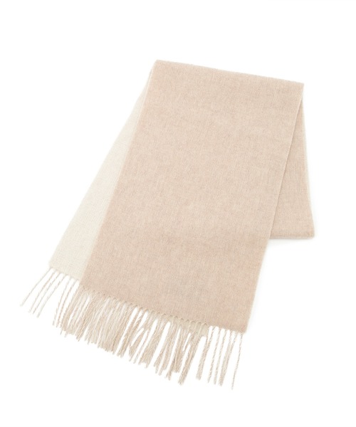 ROPE' PICNIC(ロペピクニック)の「リバーシブル/カシミヤブレンドシルケットウールストール(ストール/ショール・レディース・ベージュ/ラベンダー/サックスブルー・FREE)」の7枚目の写真