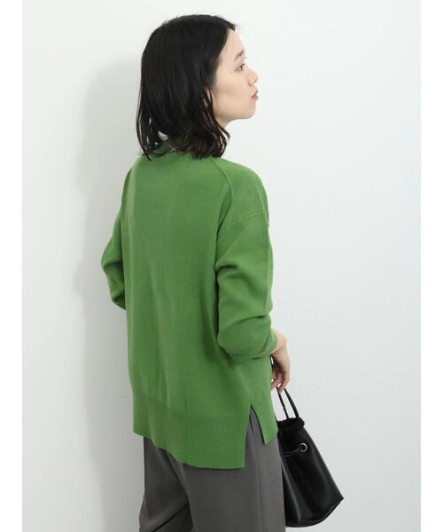 Samansa Mos2 blue（サマンサモスモスブルー）の「【Hug knit】ハイネックニットプルオーバー（ニット/セーター・レディース・トップグレー/グリーン/ベージュ/ブラック/イエロー・F）」の20枚目の写真