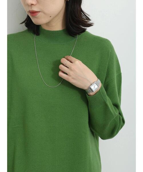 Samansa Mos2 blue（サマンサモスモスブルー）の「【Hug knit】ハイネックニットプルオーバー（ニット/セーター・レディース・トップグレー/グリーン/ベージュ/ブラック/イエロー・F）」の17枚目の写真