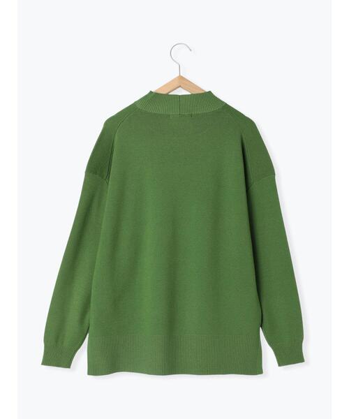 Samansa Mos2 blue（サマンサモスモスブルー）の「【Hug knit】ハイネックニットプルオーバー（ニット/セーター・レディース・トップグレー/グリーン/ベージュ/ブラック/イエロー・F）」の11枚目の写真