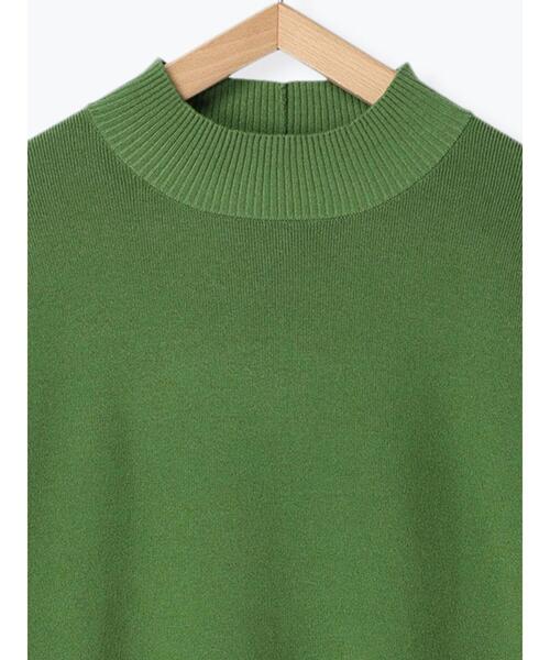 Samansa Mos2 blue（サマンサモスモスブルー）の「【Hug knit】ハイネックニットプルオーバー（ニット/セーター・レディース・トップグレー/グリーン/ベージュ/ブラック/イエロー・F）」の10枚目の写真