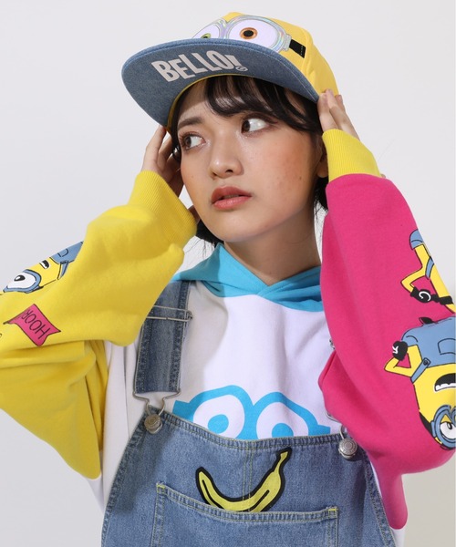 帽子 minion 9/12一部再販 ミニオン 光るツイルキャップ 9083(帽子M イエロー