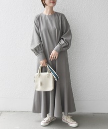 【ZOZO限定】SHIPS.me:ガンクラブ ヘム フレア ロング ワンピース