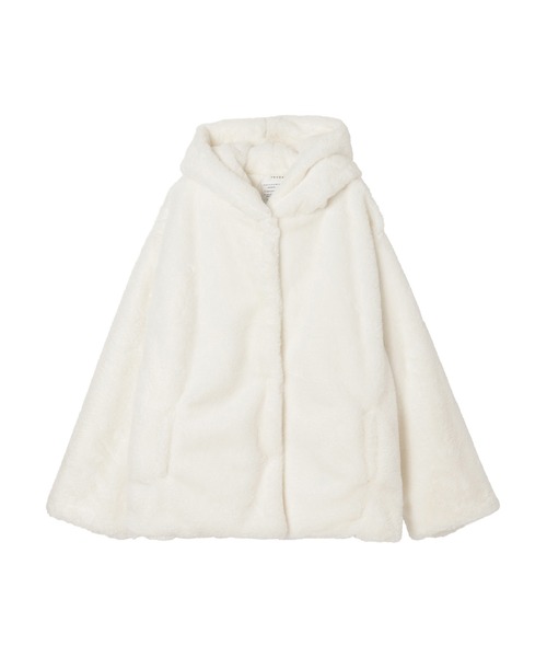 ANDGEEBEE(アンジービー)の「UNISEX エコファーパーカー(その他アウター・レディース・ホワイト/ブラック・FREE)」の10枚目の写真