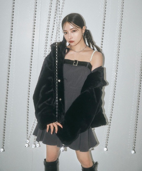 ANDGEEBEE(アンジービー)の「UNISEX エコファーパーカー(その他アウター・レディース・ホワイト/ブラック・FREE)」の21枚目の写真