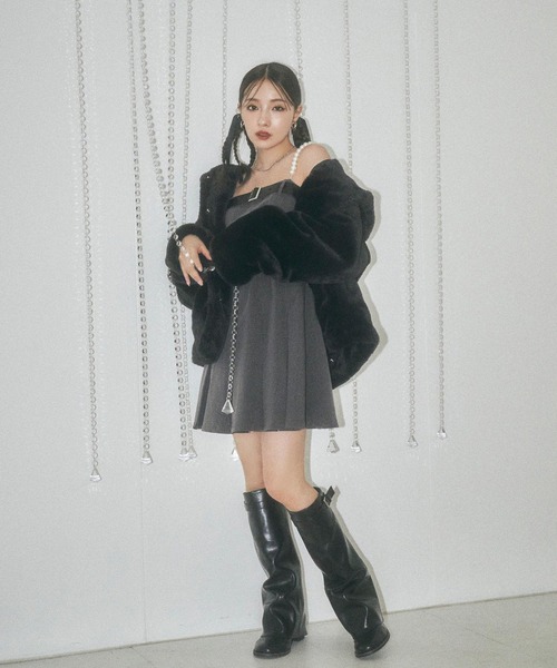 ANDGEEBEE(アンジービー)の「UNISEX エコファーパーカー(その他アウター・レディース・ホワイト/ブラック・FREE)」の22枚目の写真