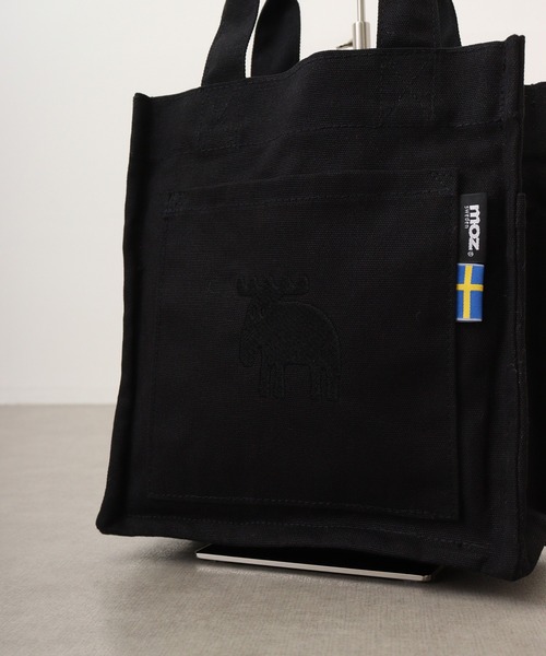 moz(モズ)の「moz 帆布ランチバッグ(トートバッグ・レディース・ブラック/グレー/ブルー・FREE)」の4枚目の写真