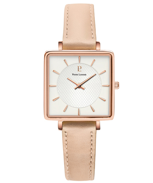 PIERRE LANNIER(ピエール・ラニエ)の「【PIERRE LANNIER/ピエール・ラニエ】Lecareレザーベルトウォッチ P007H・P008F(アナログ腕時計・レディース・ボルドー/ブラック/キャメル/ピンクベージュ/ブラウン・フリー)」の5枚目の写真