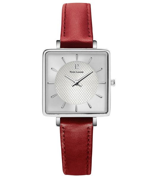 PIERRE LANNIER(ピエール・ラニエ)の「【PIERRE LANNIER/ピエール・ラニエ】Lecareレザーベルトウォッチ P007H・P008F(アナログ腕時計・レディース・ボルドー/ブラック/キャメル/ピンクベージュ/ブラウン・フリー)」の1枚目の写真