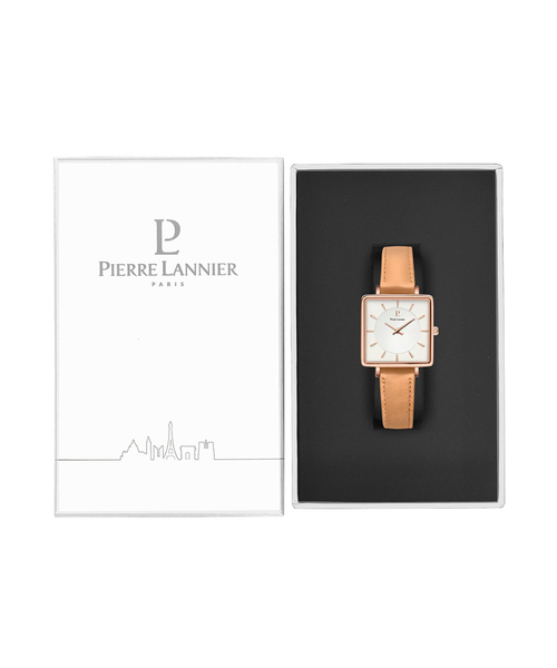 PIERRE LANNIER(ピエール・ラニエ)の「【PIERRE LANNIER/ピエール・ラニエ】Lecareレザーベルトウォッチ P007H・P008F(アナログ腕時計・レディース・ボルドー/ブラック/キャメル/ピンクベージュ/ブラウン・フリー)」の10枚目の写真