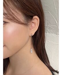 ギャザリングストーンピアス