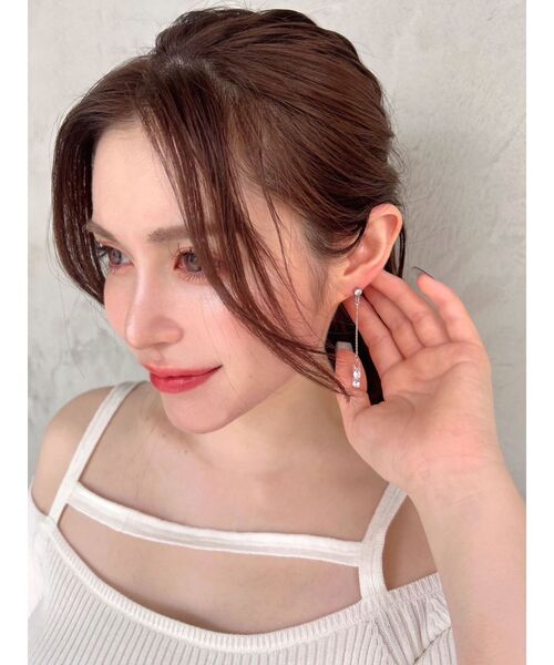 RESEXXY（リゼクシー）の「ギャザリングストーンピアス（ピアス（両耳用）・レディース・シルバー/ゴールド・FREE）」の4枚目の写真